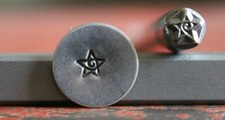 SUPPLY GUY 5mm Star Inner Swirl Metal Punch Design Stamp SGWM-4, Made in the USA