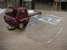1/24 slotcar 1/24 scale Vintage slot car body BZ Little Red Wagon CLEAR NO PAINT