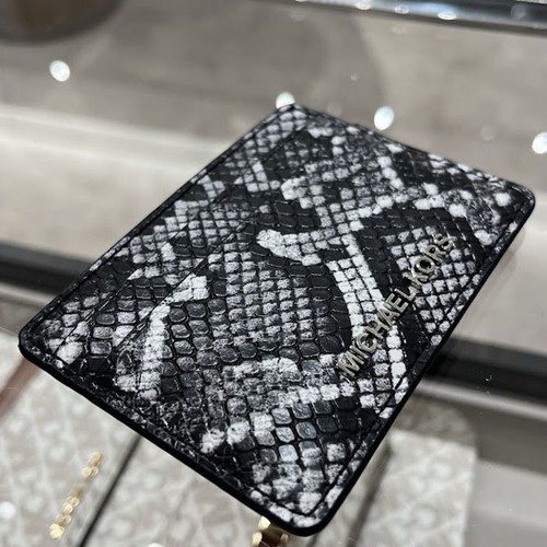 MICHAEL MICHAEL KORS Jet Set Small Snake Embossed Card Case - Picture 4 of 8