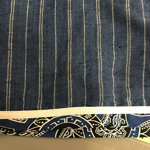 Koos Of Course Blazer Women's Medium Linen Blend Striped Lagenlook Blue Button - Picture 3 of 11