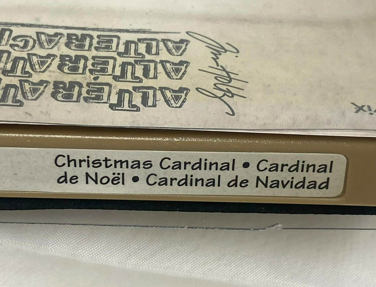 Sizzix Bigz Die Cardinal Christmas #658260 Retired Bird Craft DYI