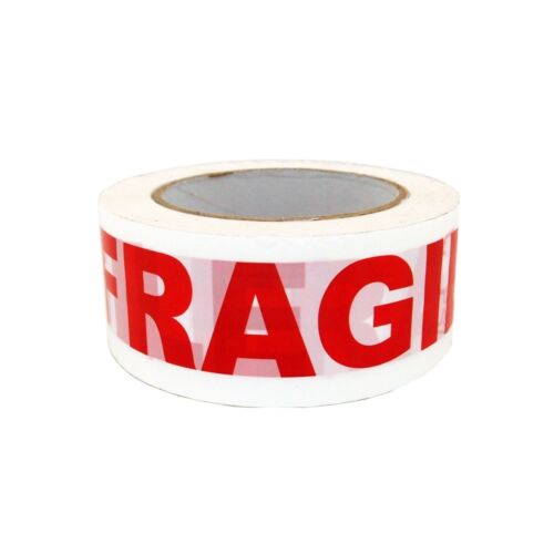 1 Roll 2"x110 Yards Fragile Handle with Care Packing Shipping Box Sealing Tape  - Picture 1 of 2