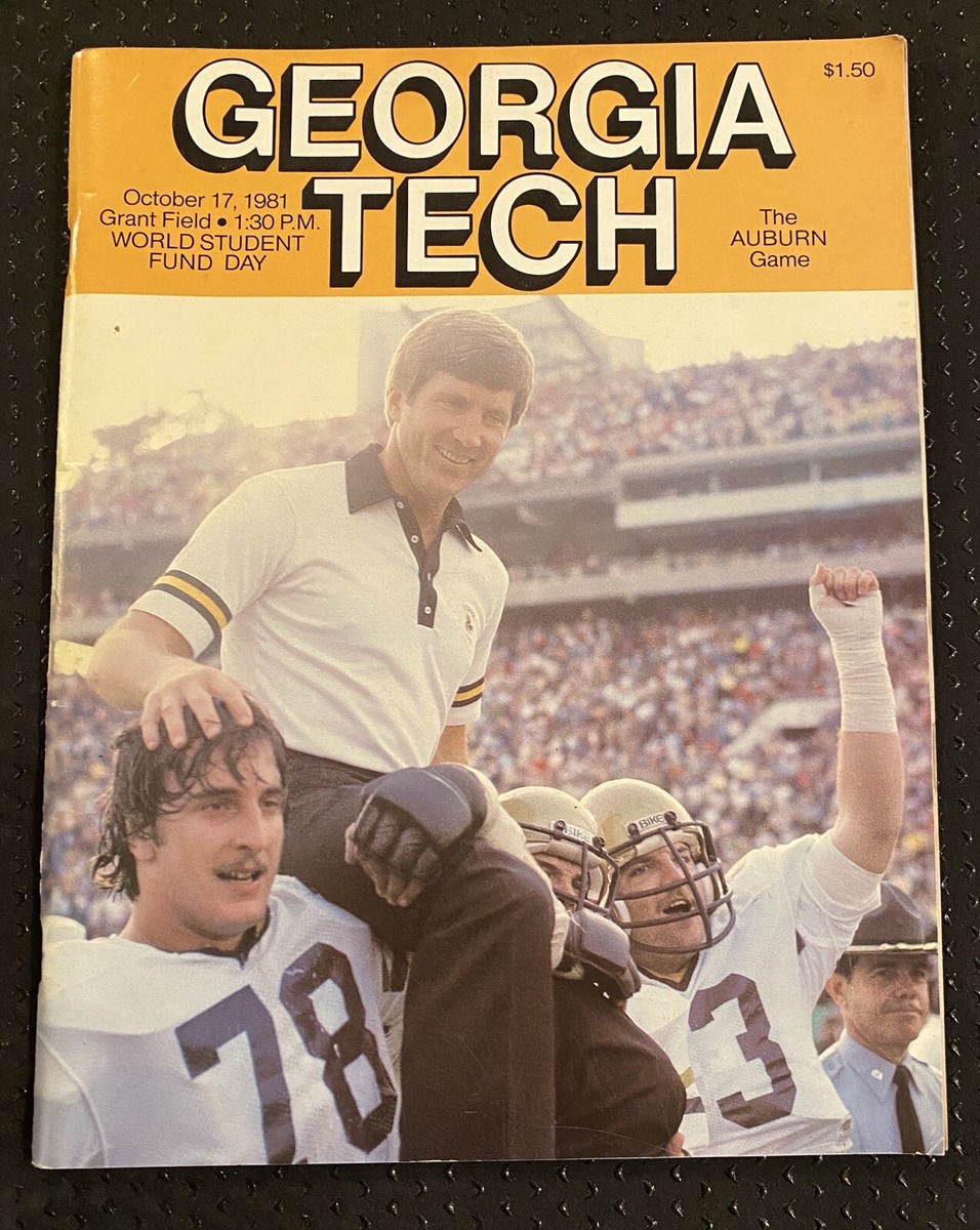 1981 Georgia Tech vs Auburn Football Program