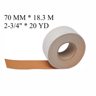 Gold Ceramic Sandpaper 2Roll 40Grit Hook Loop Backing 2-3/4'' Wide x 16 Yard Long
