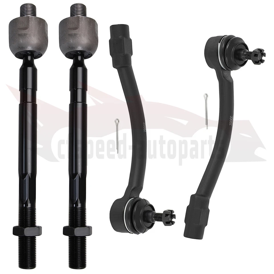 Dirección de extremo de barra de amarre delantera 4 piezas para Hyundai Elantra 2011-2017 Veloster 2012-2017 Foto 2 de 4