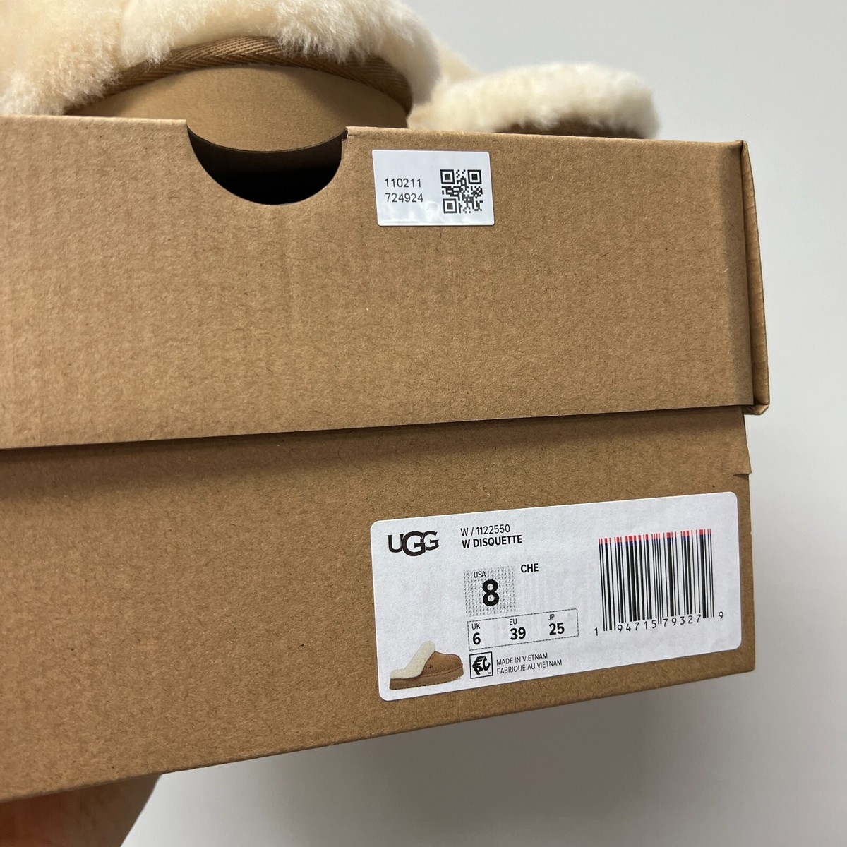 UGG Women's Disquette Slippers Chestnut Suede Upper 1122550 UGG Women's Disquette Slippers Chestnut Suede Upper 1122550