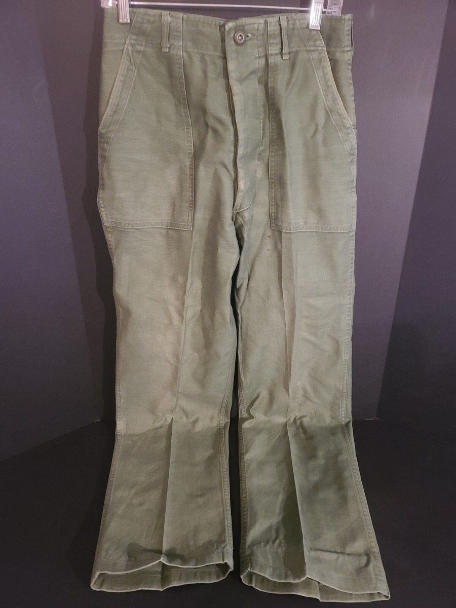 Vintage 60s US Army OG-107 Sateen Type 1 Class 1 Trouser