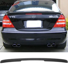 Fits 01-07 Benz C-Class W203 Sedan AMG Style Matte Black Rear Trunk Spoiler Wing