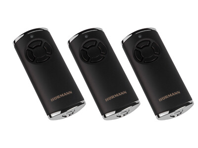 3x Hörmann HS4 BS Schwarz 4-Befehl Handsender BiSecur 868 Mhz 4511726