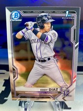 2021 Eddy Diaz Bowman Chrome Prospects 1st Bowman #BCP-33 Colorado Rockies