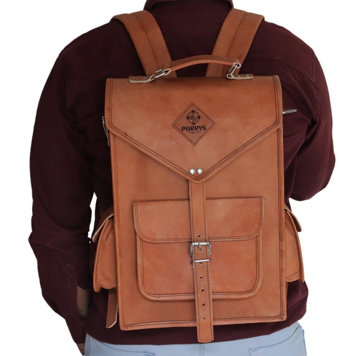 Genuine Leather Backpack Purse Laptop Compartment Convertible Genuine Leather Backpack Purse for Women Convertible  main image 3