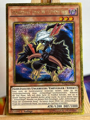 Schwarzflügel - Pinaki Der Zunehmende Mond PGL2-DE007 Gold Secret Rare DE EX YGO