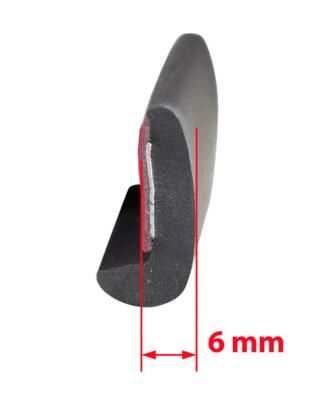 6mm Kotflügel Lippen (4x) passend für  Ssangyong Verbreiterungen Leisten Radlauf