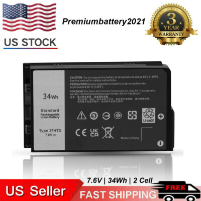 LOT 7XNTR J7HTX Battery For Dell Latitude 7202 7212 Rugged Extreme Tablet 2JT70