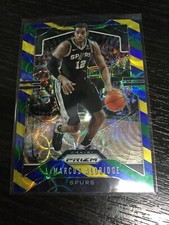 2019-20 Panini Prizm #133 LaMarcus Aldridge Choice Blue Yellow Green BYG Spurs