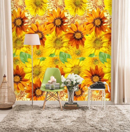 3D Sunflowers ZHUA6969 Wallpaper Wall Murals Removable Self-adhesive Ann 24 - Picture 2 of 11
