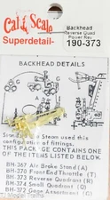 Cal-Scale #373 Reverse Quadrant (Brass Casting) HO Scale