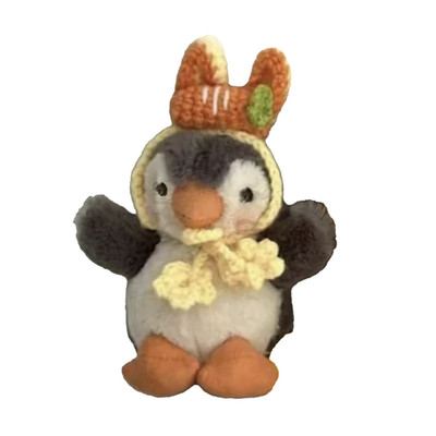 1 PC - Carrot rabbit ears Plush Penguin Bag Pendant Car Keychain Backpack