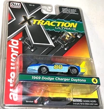 AUTO WORLD 2024 XTRACTION #80 1969 DODGE CHARGER DAYTONA ELECTRIC SLOT CAR NEW!