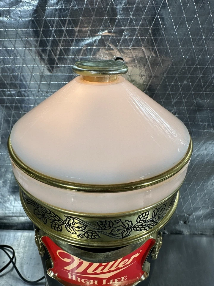 Letrero de cerveza vintage Miller High Life bola rebotante movimiento iluminado aplique Foto 3 de 4