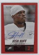 2014 Panini Hot Rookies Rookie Signatures Red 71/75 Josh Huff #389 Auto ms9