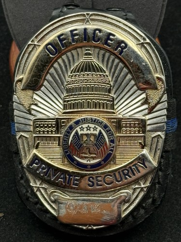 Security Officer Badge Private Security Metal Shield Collectible BADGER