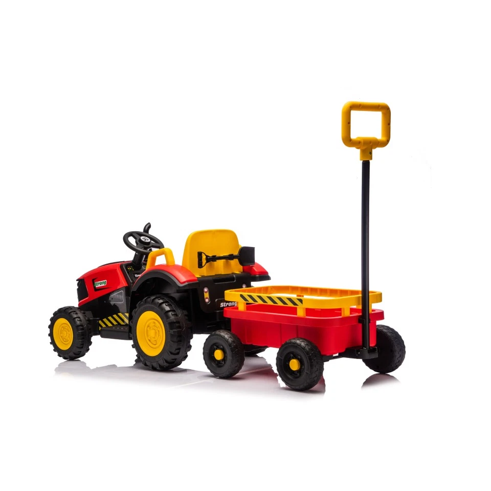 Tractor eléctrico para niños con remolque tractor agrícola para niños con motor de 12 V Foto 2 de 4