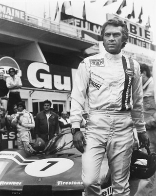 STEVE MCQUEEN LE MANS WEARING HEUER MONACO PRINTS AND POSTERS 190045