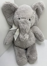 VGUC 16 Pottery Barn Kids Gray Elephant soft plush Stuffed Animal