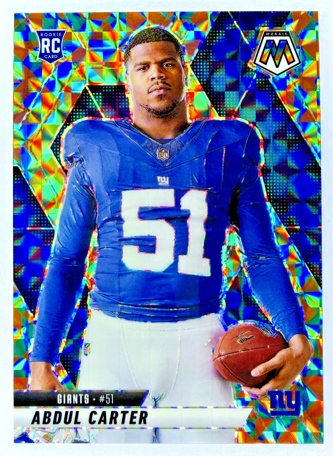 2025 Panini Mosaic ABDUL CARTER #282 RC Rookie Variation Tessellation #15/15