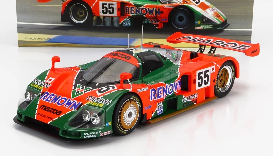 Mazda 787B 2.6L #55 ganador 1991 24h Le Mans en escala 1:18 por WERK 83 Foto 4 de 4