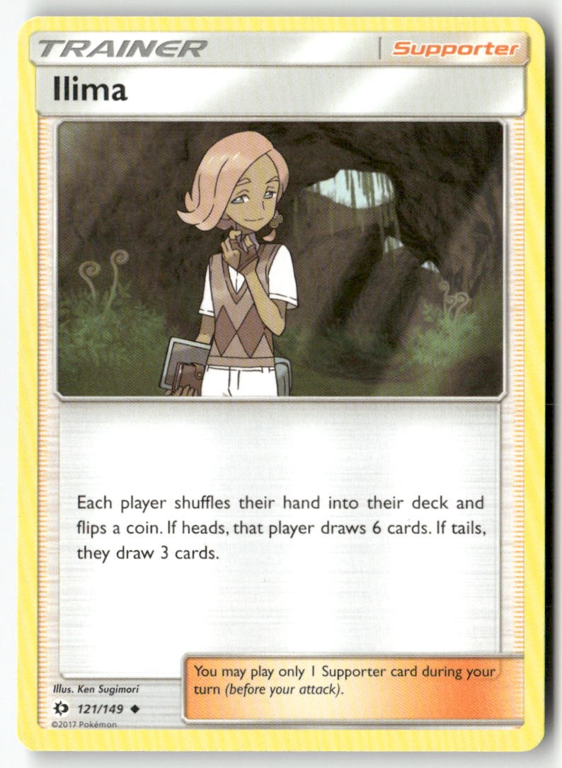 Ilima 121/149 Uncommon SM Base Set Pokemon LP