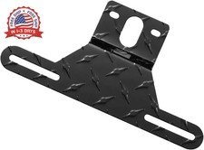 ZIMISI Aluminum Trailer License Plate Light Bracket, Car Front Tag Frame Plate H