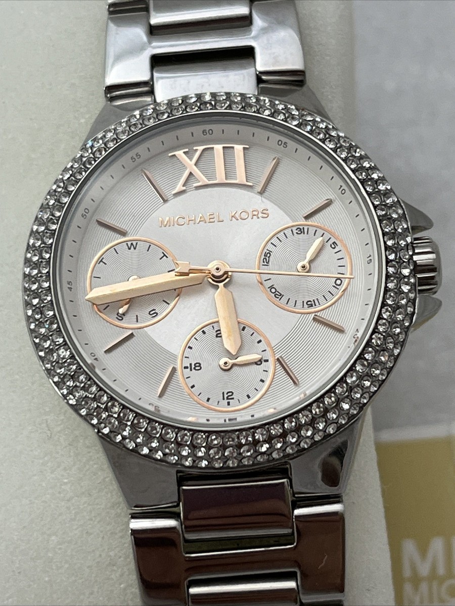 Michael Kors 33mm Camille Womens Watch White Dial Rose Gold  display picture 2