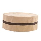 Round Patio Furniture Cover, 110" D x 31" H, Waterproof, UV Resistant, Anti