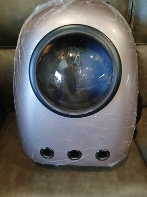 Pet space capsule backpack Cat carrier Pink NEW!!! 16 Inch