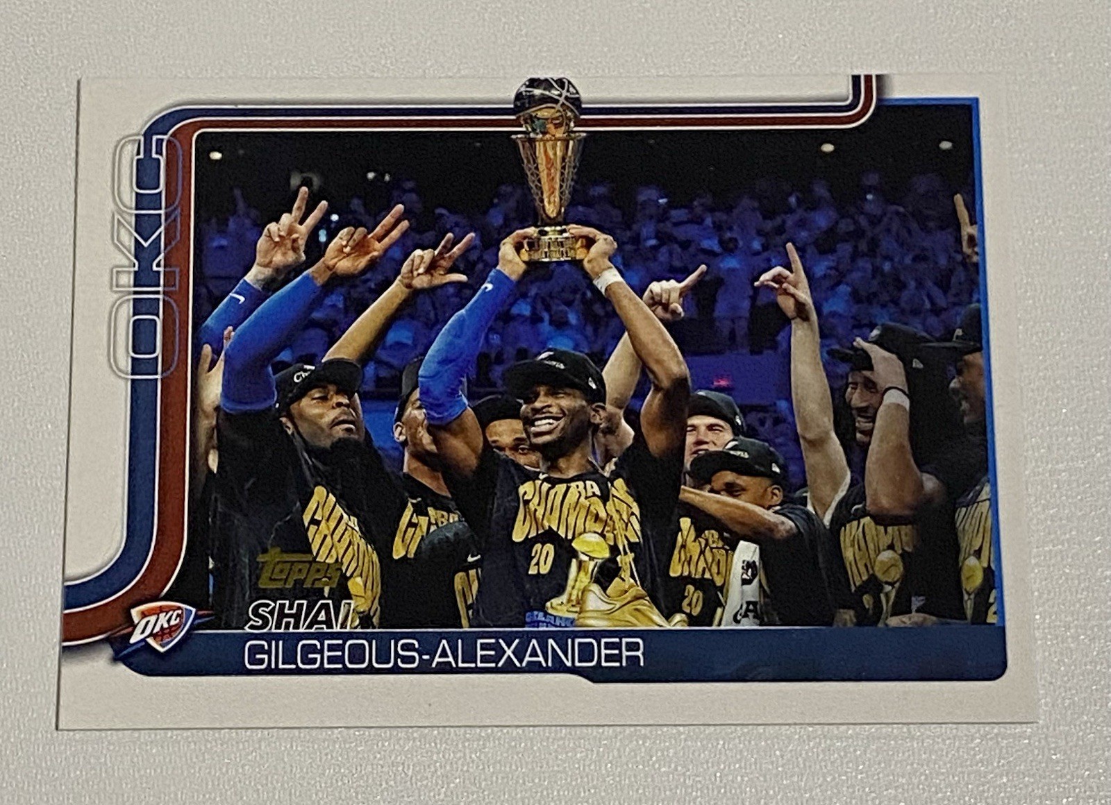 2025-26 Topps Basketball Shai Gilgeous-Alexander Golden Mirror SSP #115 Finals