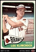 1965 Topps #542 Lou Klimchock Braves 8 - NM/MT