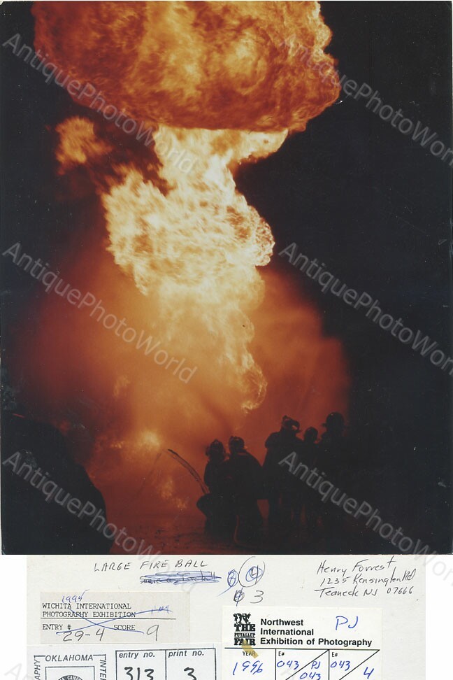fire-fighters-extinguishing-fire-art-photo-by-h-forrest-ebay-uk