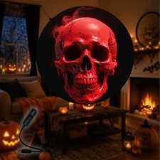 Led Halloween USB Projector Light Night Lamp w/ 6 Patterns Holiday Decor USA