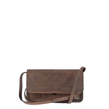 Ruitertassen Schultertasche Leder 25x14cm "Classic Premium" ranger braun