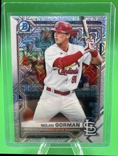 2021 Bowman Nolan Gorman Chrome Prospects Mega Mojo Refractor #BCP-90 Cardinals