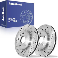 Autoshack Rotori Freno Anteriori Forati e Scanalati | per Chevrolet Malibu 2013-2015