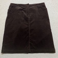 J. Crew Womens 12 Skirt Brown Corduroy Pencil Skirt Side Slit Business Academia