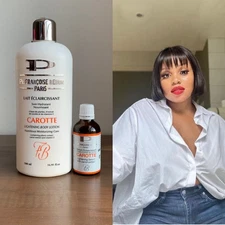 Pr. Francoise Bedon Carrot Milk Body Lotion 16.9 oz / 500 ml and serum