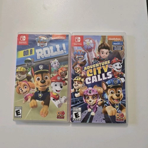 Paw Patrol Video Game Bundle Nintendo Switch ( On A Roll, Adventure City Calls)