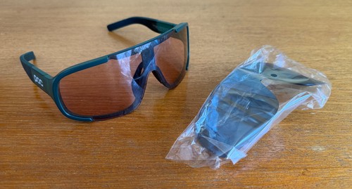 POC Aspire Bike Sunglasses, Green, LENS'S Grey/Super Blue & Brown Cat 1