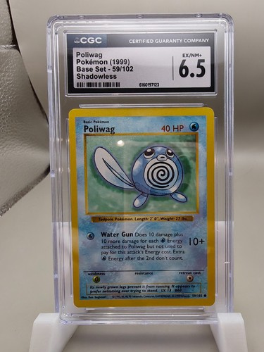Poliwag (Shadowless) graded CGC 6.5 for sale on eBay