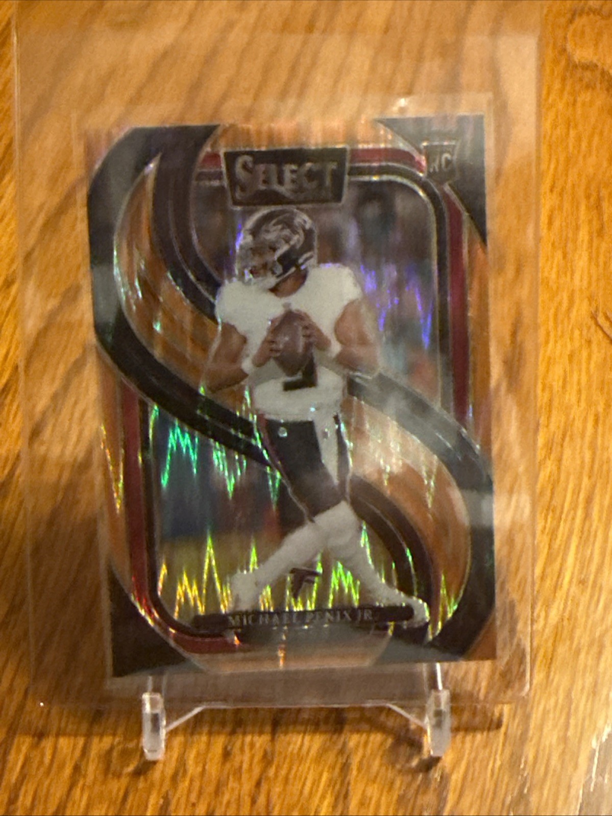 2024 Panini Select #110 Michael Penix Jr RC Orange Shock /399 Atlanta Falcons