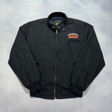 Vintage 90s Red Baron Pizza Stearman Squadron Bomber Jacket Small Made in USA